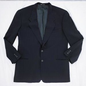 Giorgio Armani Blazer Sport Jacket Navy Micro Pin Strip Size Medium